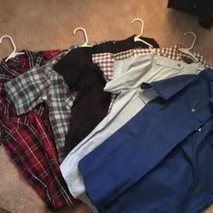 Men's short sleeve button ups.